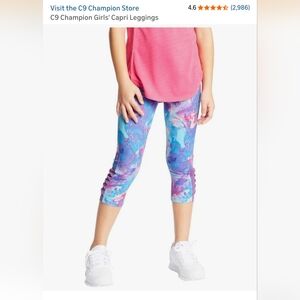 Girls Champion Size 4/5 Capri Leggings NEW